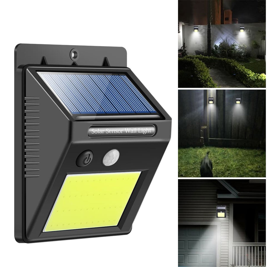 Lampara Solar Exterior 30LED Recargable sensor de movimiento