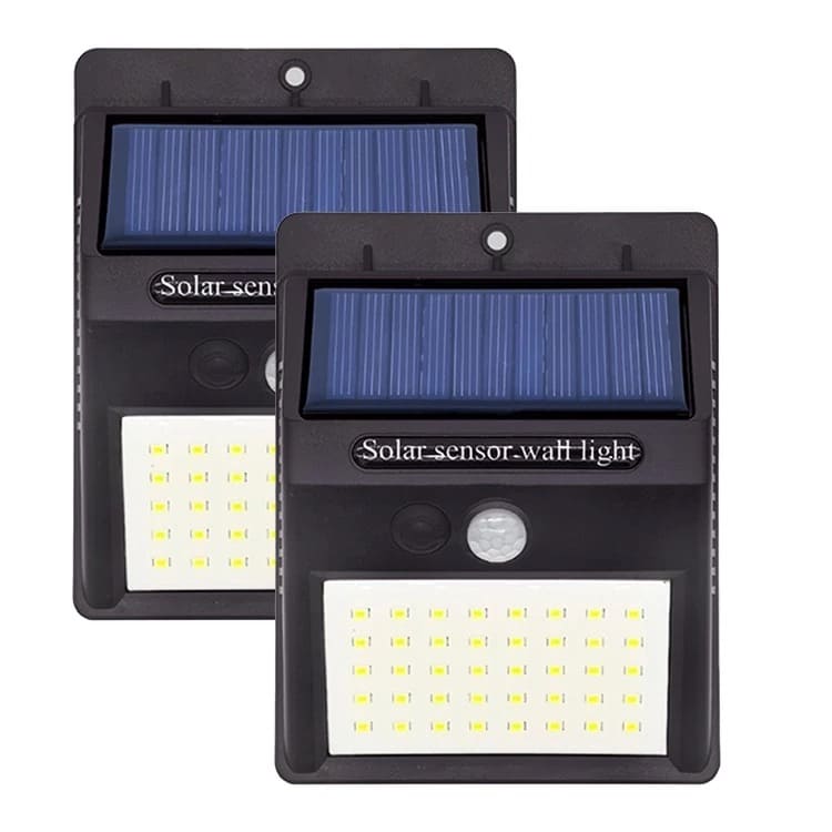 Lampara Solar Exterior 30LED Recargable sensor de movimiento