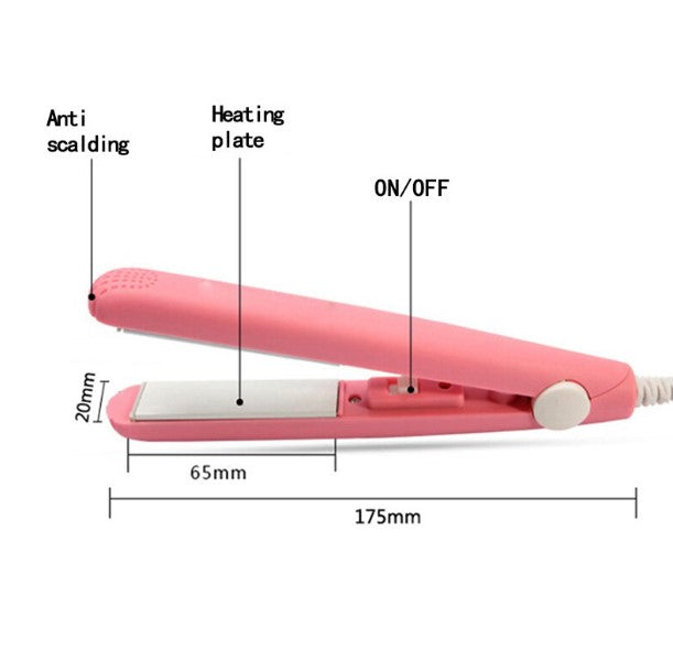 Mini Plancha De Pelo Portátil Rizador De Pelo Viaje A Casa